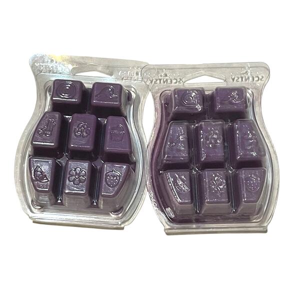 Scentsy Bar Wax Melt Black Raspberry Vanilla Lot of 2 Retired Scent Authentic - Picture 2 of 6